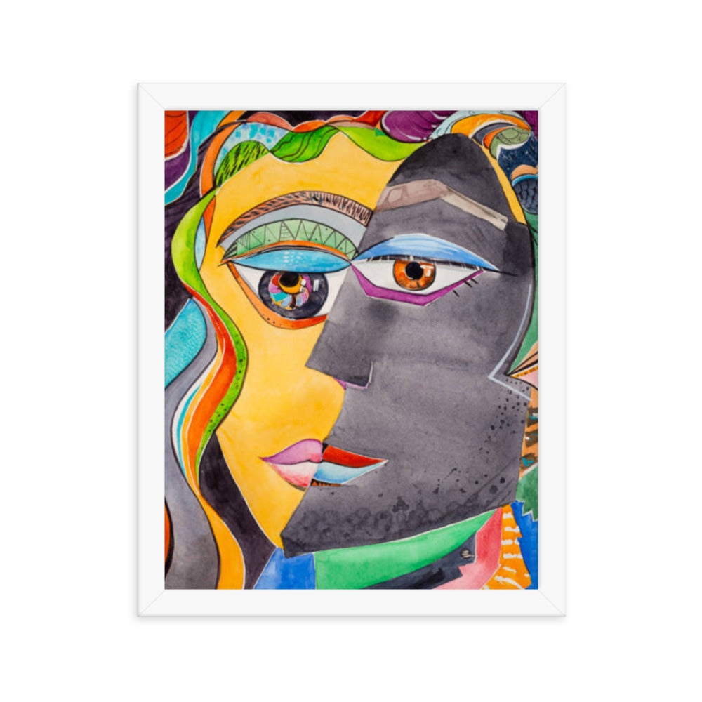 Two faces Framed