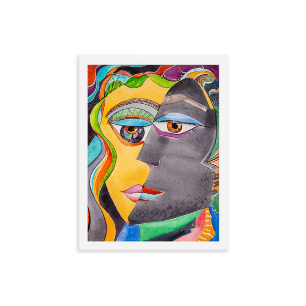 Two faces Framed