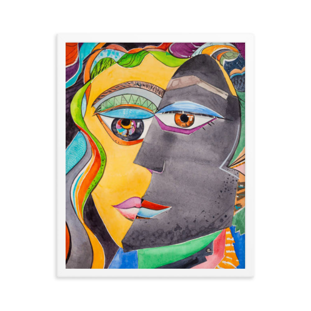 Two faces Framed